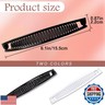 BEIQIYA 2pcs Banana Hair Clips for Women, Classic Double Comb Hairpin, Non-Slip Hairtyles Claws Accessories for Thick Thin Long Short Straight Curly Hair- Black and White