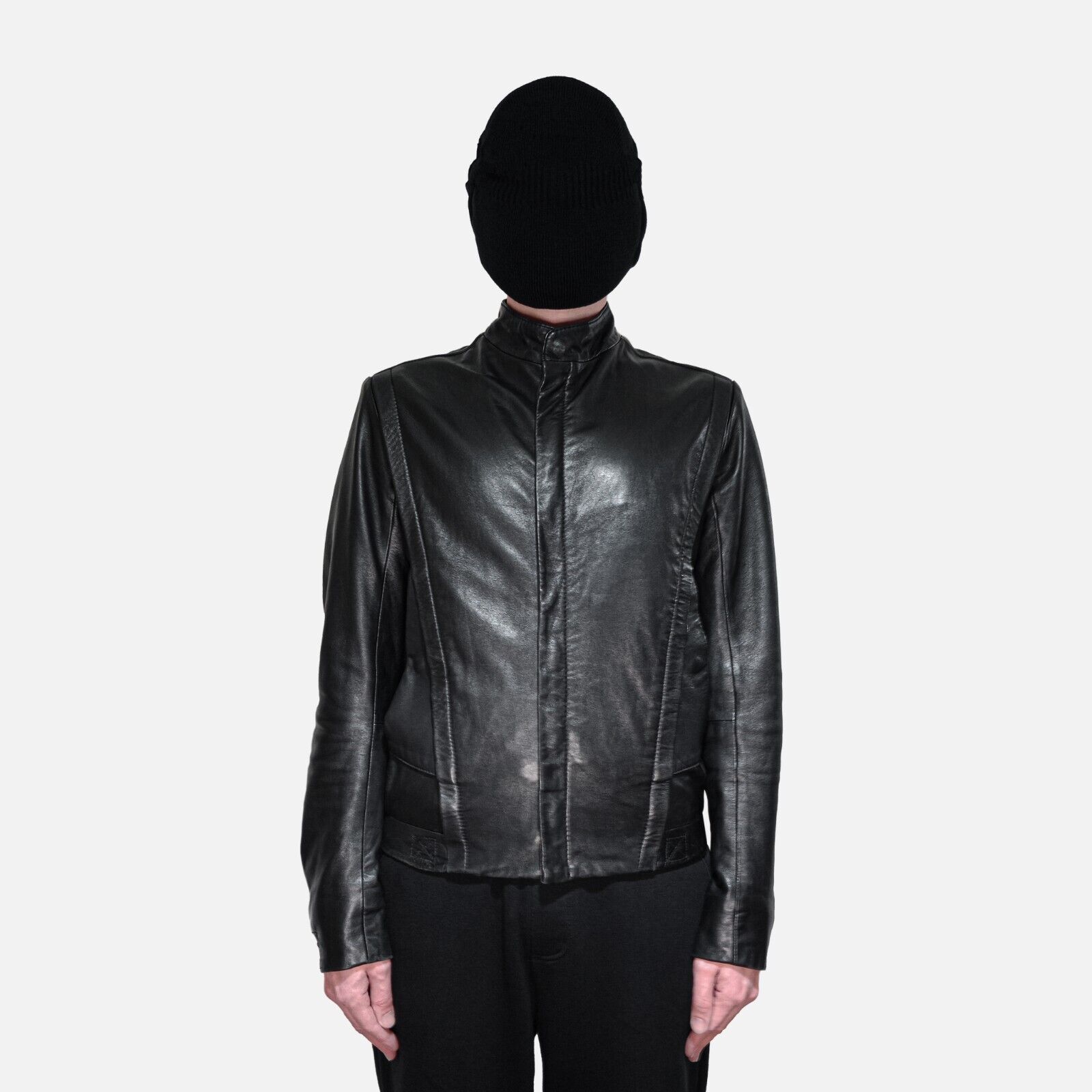 sample adidas slvr lamb leather biker jacket M RARE AVANT sample adidas slvr lamb leather biker jacket M RARE AVANT