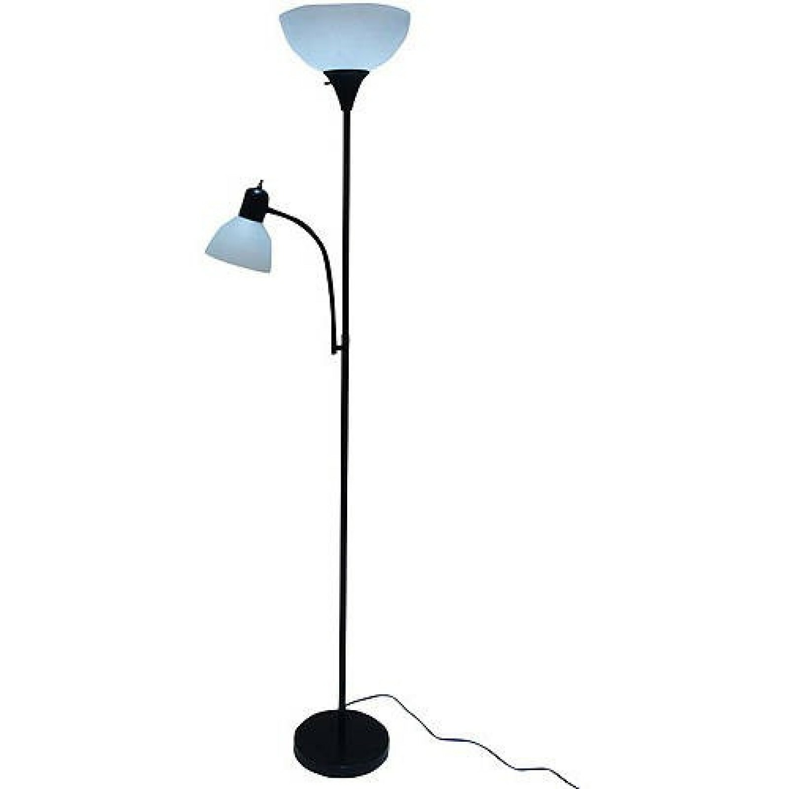 Details About 6 Floor Lamp With Reading Light Living Room Standing Adjustable 72 Black
