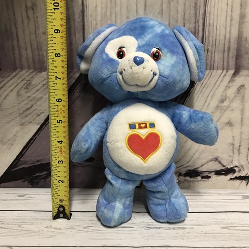 Rare Care Bear Cousins Loyal Heart Dog Blue Plush 2004 Stuffed Animal Toy (C3