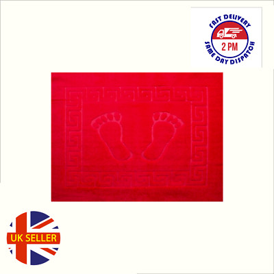 Bath Mat,100%Microfibre, Happy Feet / Soft / Thin / Made in Turkey