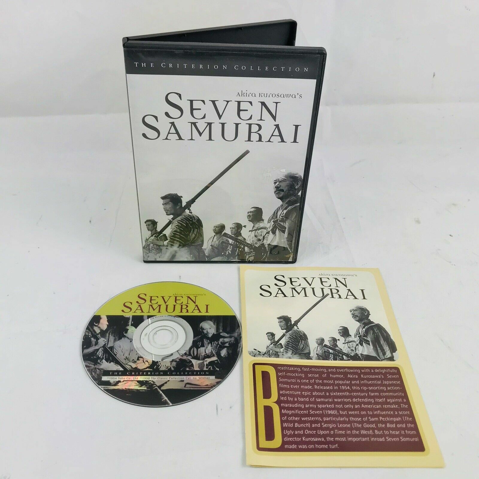Seven Samurai (1954) DVD Criterion Collection #2 | eBay