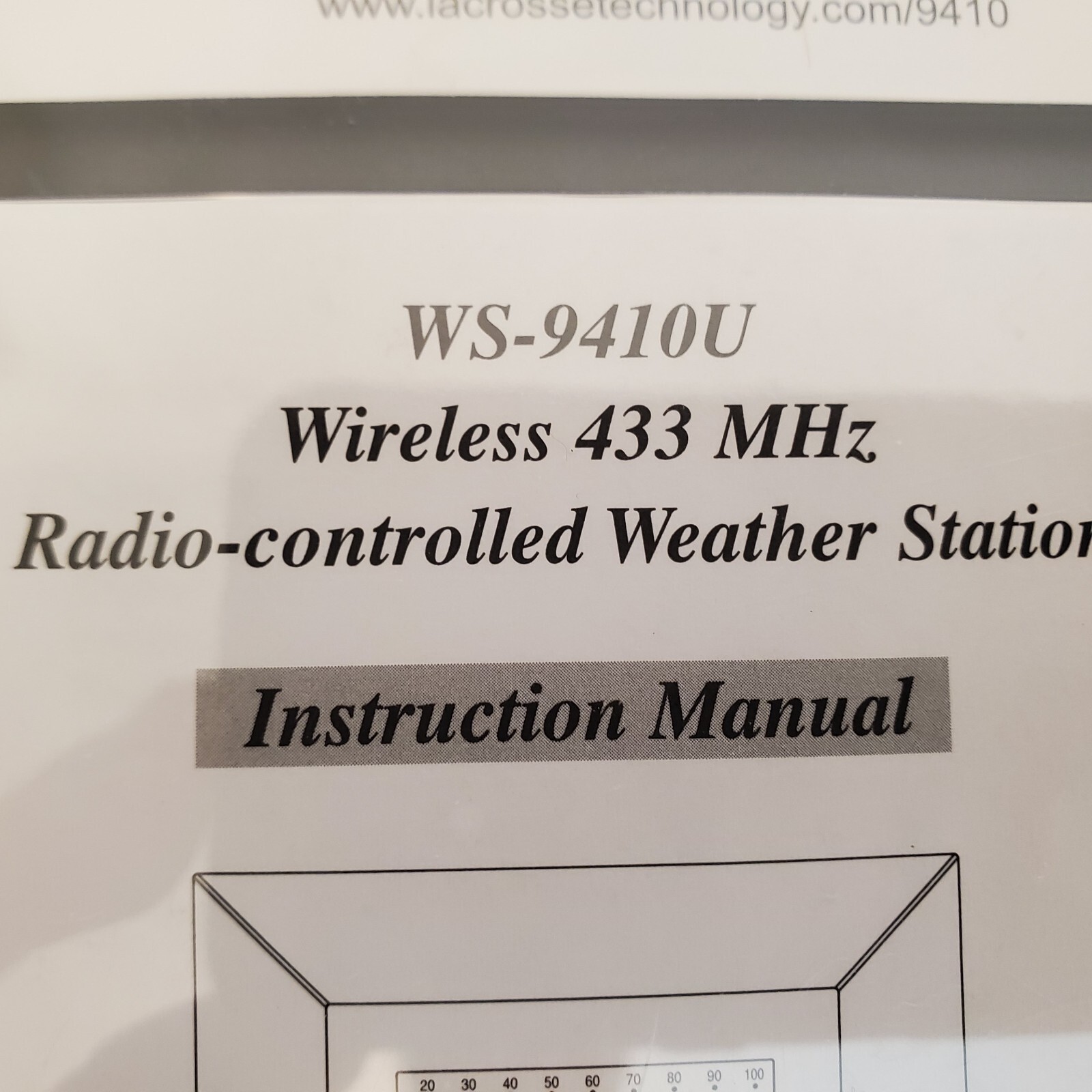 NEW La Crosse Technology wireless indoor Temp (F&deg;) and Humidity station WS-9410U