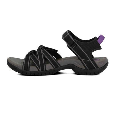 TEVA TEVA WOMENS TIRRA WALKING SHOES SANDALS - BLACK BROWN PURPLE SPORTS OUTDOORS