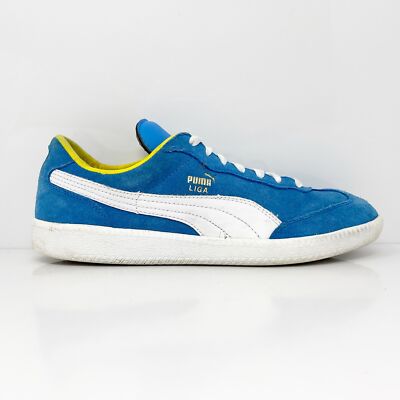 

Puma Mens Liga Suede 341466 88 Синяя повседневная обувь Кроссовки Размер 8, Синий, Liga Suede