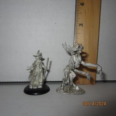 2 Reaper Miniatures Unpainted Metal Minifigures Wendigo Wicked Witch Figures