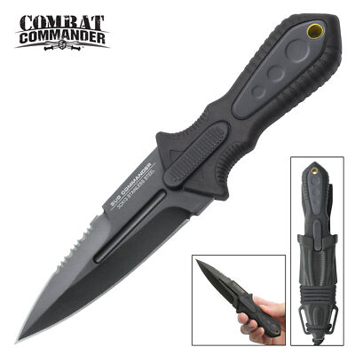 7" Full Tang Survival Boot Knife with Neck Sheath 