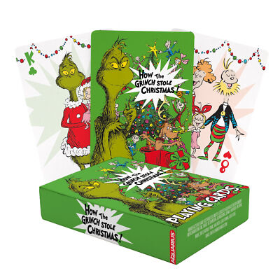 Dr. Seuss How The Grinch Stole Christmas Deck of Playing Cards Multi-Color