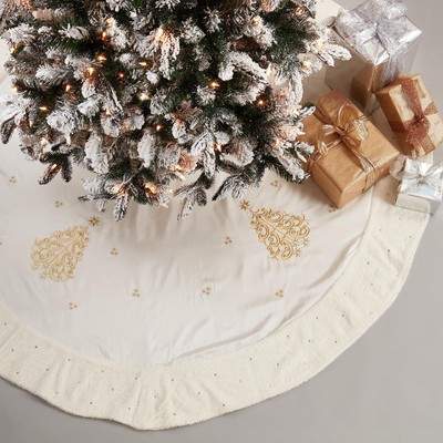 Enchanted Forest Embroidered Tree Skirt