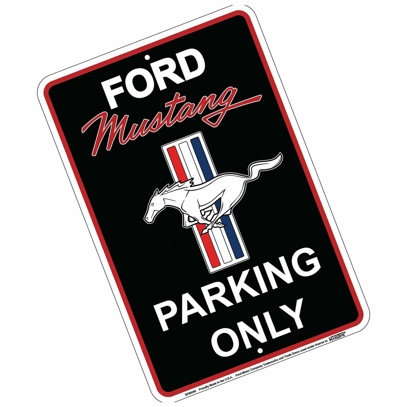 Home Decor Ford Mustang Parking Only 8" x 12" Metal Sign Garage Embossed Plaque Wall Decor Home