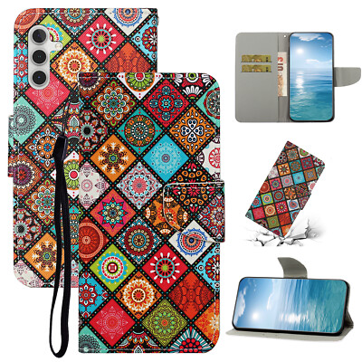 For Samsung A05s A15 S23 FE S24 Ultra Magnetic Leather Wallet Stand Case Cover