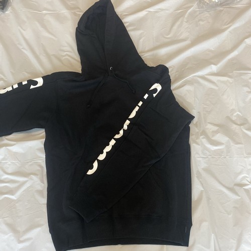 Pre-owned Supreme Brand Ss18  Sideline Hooded Sweatshirt Hoodie - Black - Size M