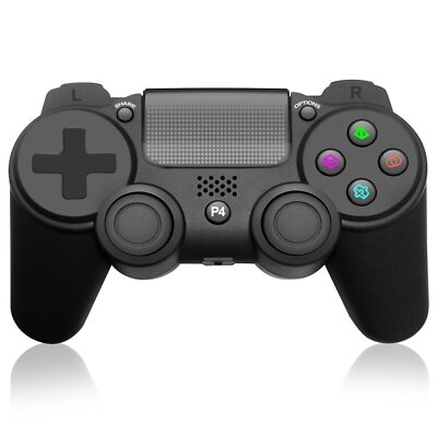 Pyle Wireless Game Console Handle Controller LED Lights 6-Axis Sensor - Black