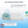 3 Inch Gel Memory Foam Mattress Topper Twin Size, Cooling Bed Topper for Pressure Relief with Removable Breathable Soft Cover, CertiPUR-US Certified