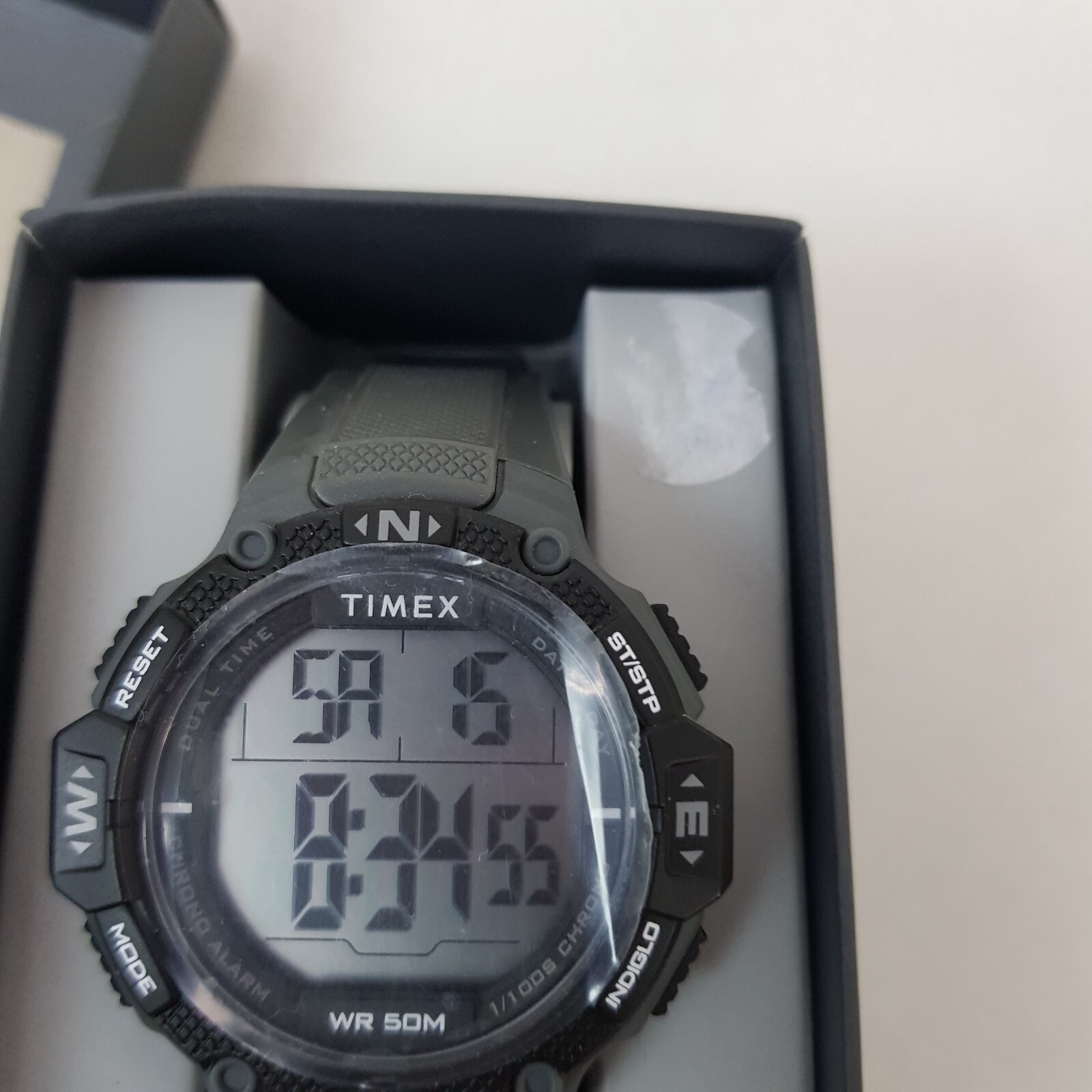 Pre-owned Timex Tw5m41100, Men's Digital Watch, Indiglo, Alarm, Stopwatch