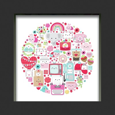 Doodlebug Design Shadow Box Insert Kit-Lots Of Love
