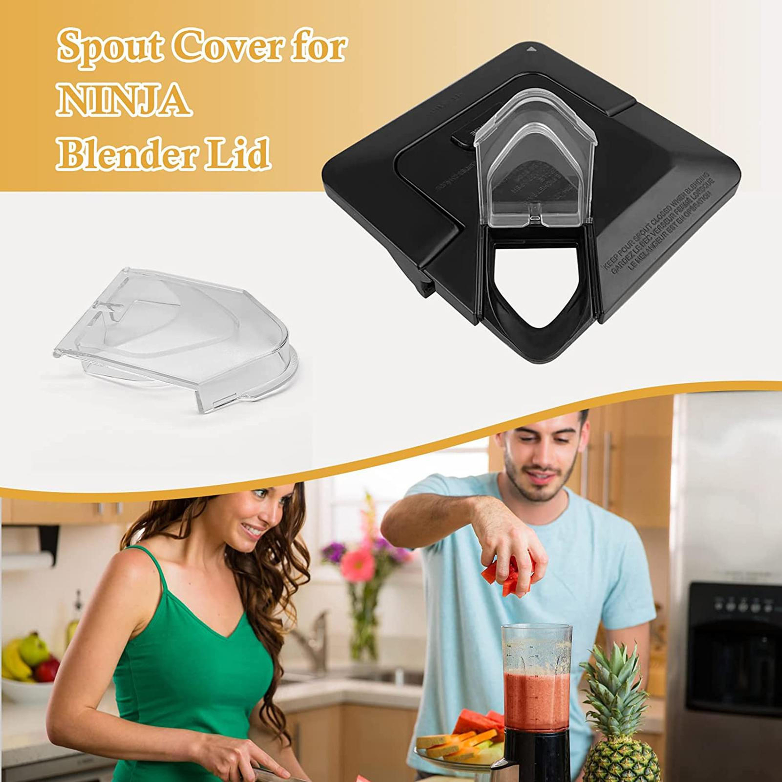 For Ninja Blender Lid Spout Cover Replacement Essential Parts High Compatibility