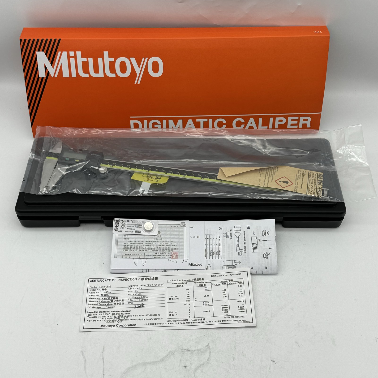 Mitutoyo Japan 500-193-30 300mm/12