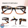 resjok Oversized Reading Glasses for Women-3Pack Blue Light Blocking Cat Eye Readers Spring Hinge Fashion Eyeglasses(Mix2, 2.0x)