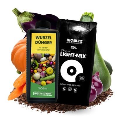 1L Gemüsedünger Konzentrat 20 Liter Erde Wurzeldünger Wurzelgemüse Wurzel Gemüse