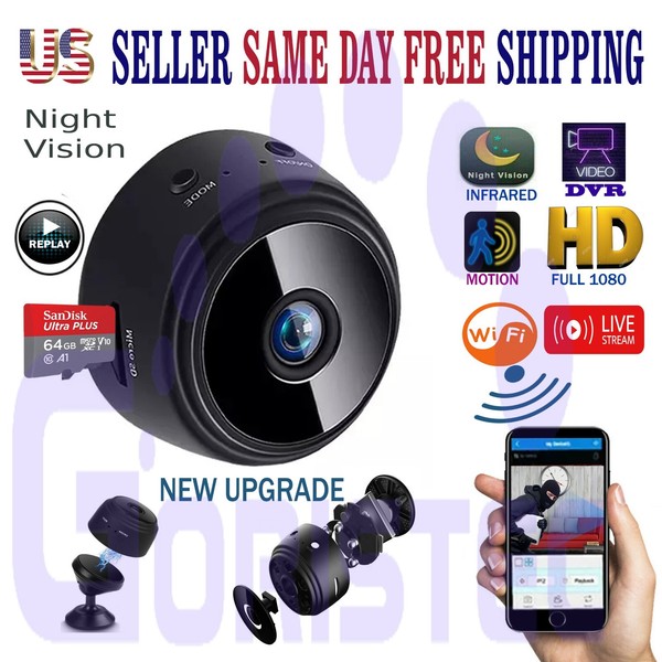 WiFi Small Mini Spy Camera HD Hidden IP Motion Night Vision Nanny Security Cam - Image 13