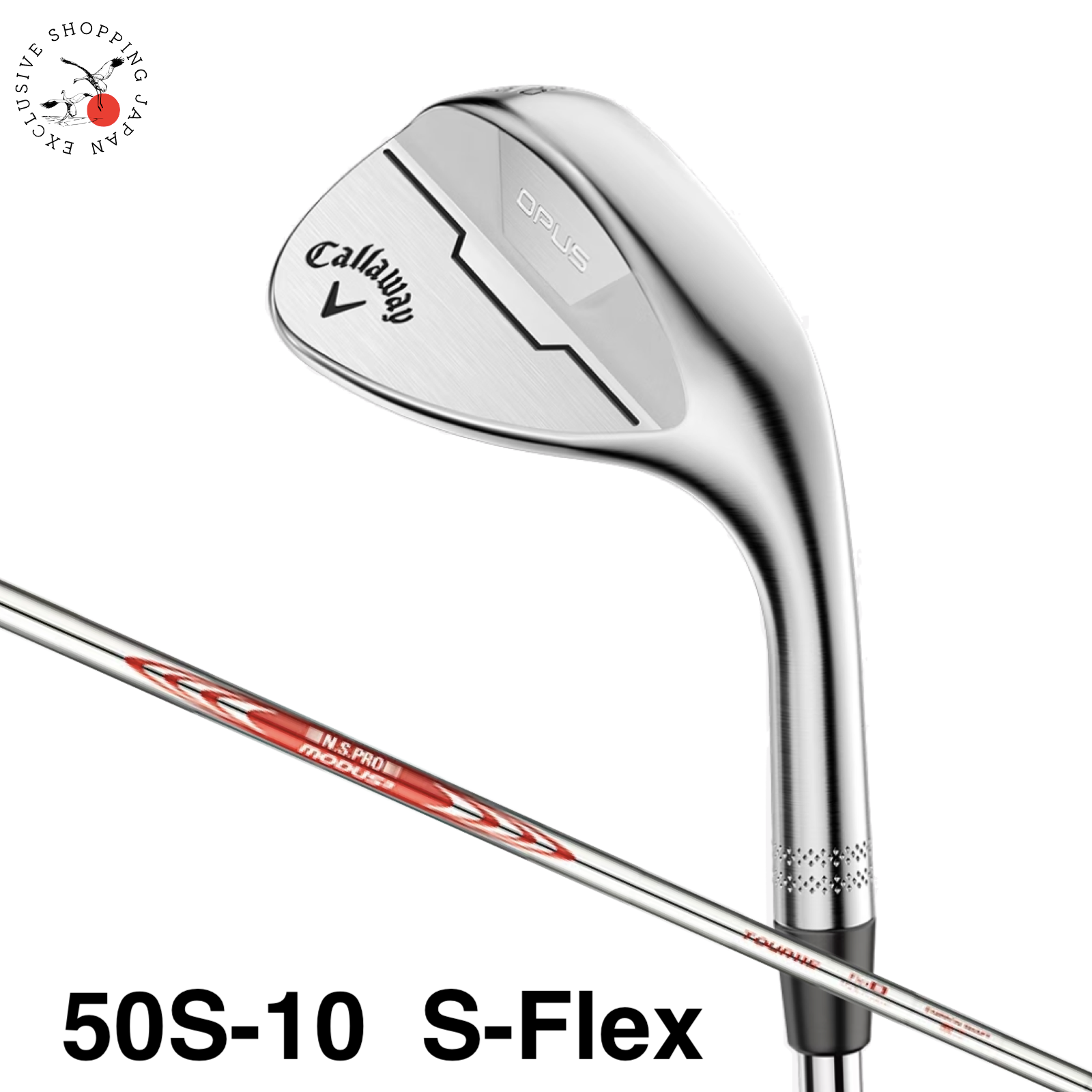 Callaway Golf OPUS Wedge Chrome Iron Club 50S-10 N.S.PRO