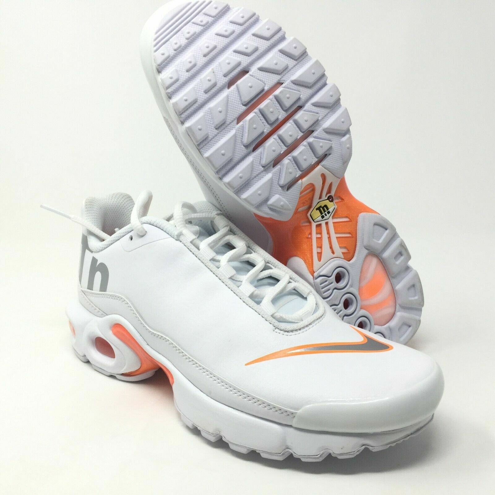Nike Air Max Plus TN SE GS White Orange AR0005-100 Size 6.5Y Women's 8 | eBay