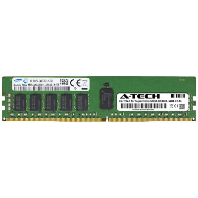 8GB PC4-19200R REG Supermicro MEM-DR480L-SL01-ER24 Equivalent Server Memory RAM