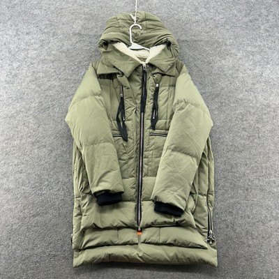 Orolay Jacket Mens Small Green Heavyweight Down Puffer Coat Pockets Hooded