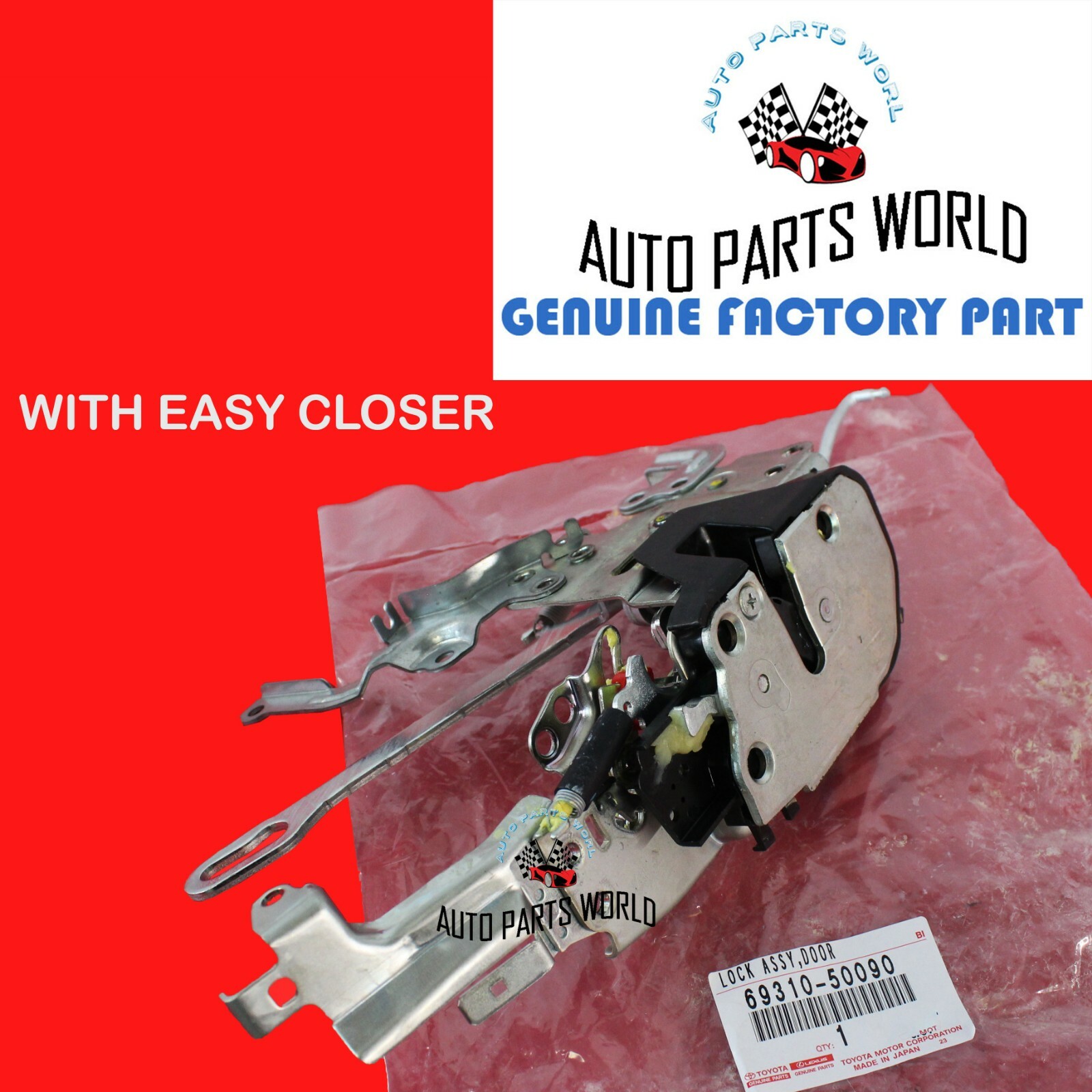 GENUINE OEM LEXUS 01-06 LS430 RIGHT PASSENGER FRONT DOOR LOCK ASSY 69310-50090