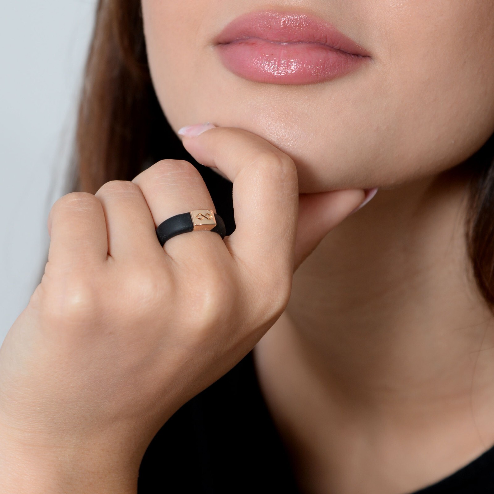 Rinfit Infinity&Metal Silicone Rings for Women. Soft & Comfortable Wedding Band