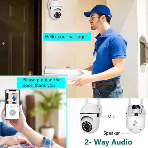 Wireless Wifi Security Camera System Outdoor Home 5G 1080P HD Night Vision Cam