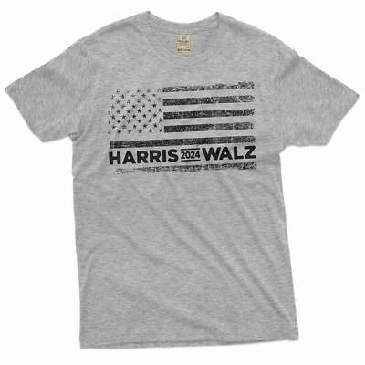 Harris Walz LGBT USA Flag T-shirt LGBT Liberal Shirts Democrat T-Shirts