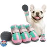 Aokown Dog Shoes for Large Dogs, Anti-Slip Dog Boots for Winter Snow, Hot Pavement, Dog Booties and Paw Protectors Pink Size 6