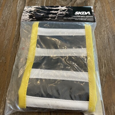 SKDA Gripper Seat Covers Black Yellow White RIPPLED HV-43