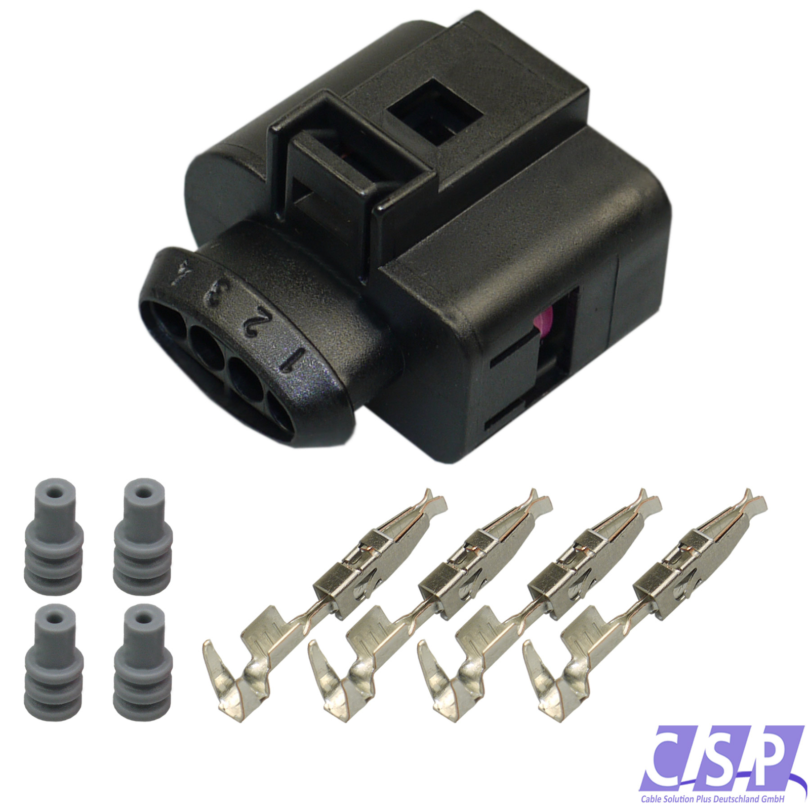 Stecker VW 1J0973704 Reparatursatz 4-pol. Buchse  1J0 973 704 Crimp Pin Elektrik