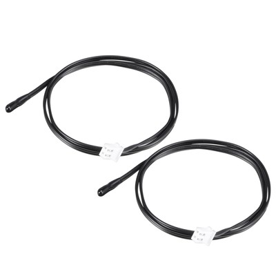 2pcs 10K NTC Temperature Sensor Probe 50cm Digital Thermometer Extension Cable