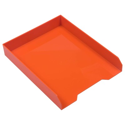 Stackable Paper Trays - Orange - Desktop Document, Letter, & File Organizer T...
