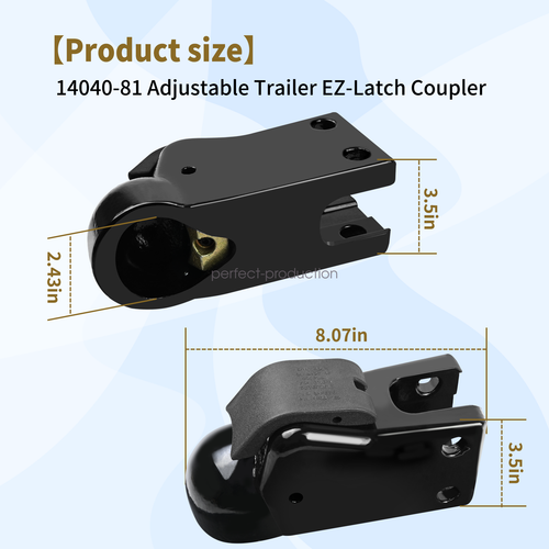 Fits Demco Channel-Mount Coupler 2-5/16" Ball Bolt-On w/EZ Latch Handle 21K GVWR