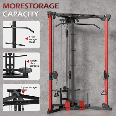 Cable Crossover Machine Fly Machine & LAT Pulldown System Home Gym Equipment New