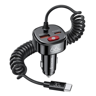 USB C Car Charger with [Battery Leakage Prevention] 66W Super Fast Car Adapter