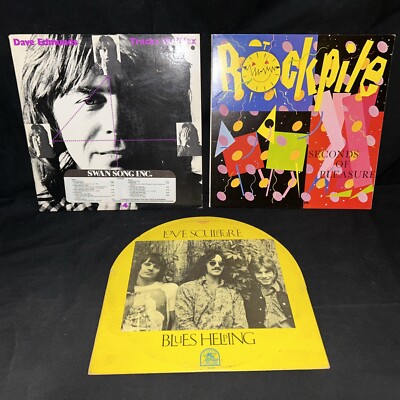 3x Dave Edmunds/Love Sculpture/Rockpile LP s:Blues Helping,Tracks On Wax,Seconds