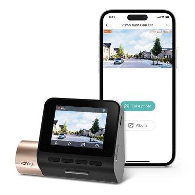 70mai Dash Cam Lite, 1080P Full HD, Smart Dash Camera for Cars, Sony IMX307, ...