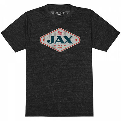 Jax Beer Logo Retro Style T-Shirt Black