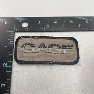 Vintage GAGE Advertising Patch 39RU