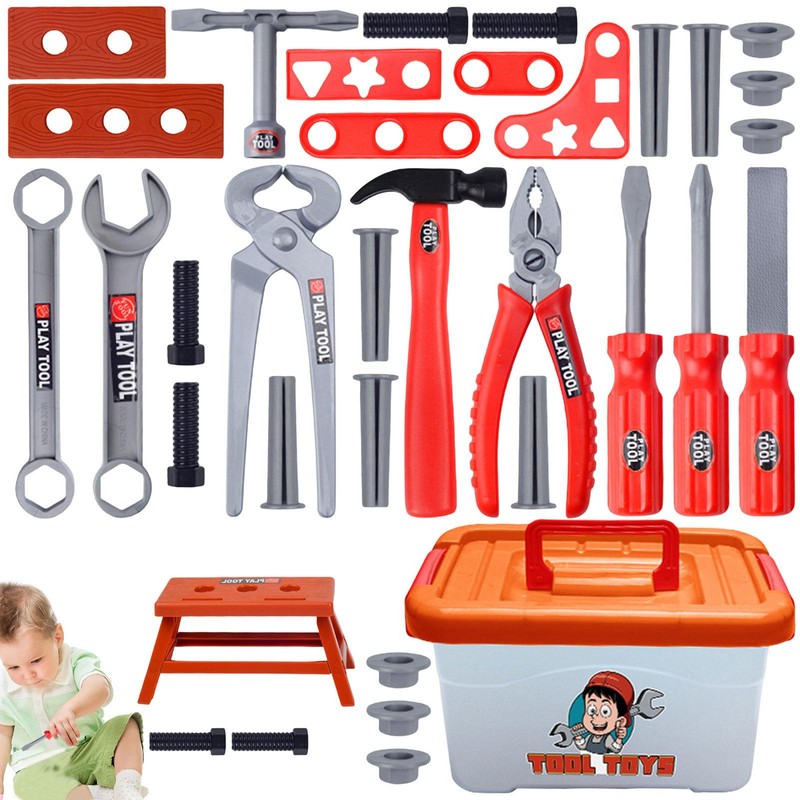 39pcs Power Construction Toys Tool Set Toddler Toy For 3+ Ye