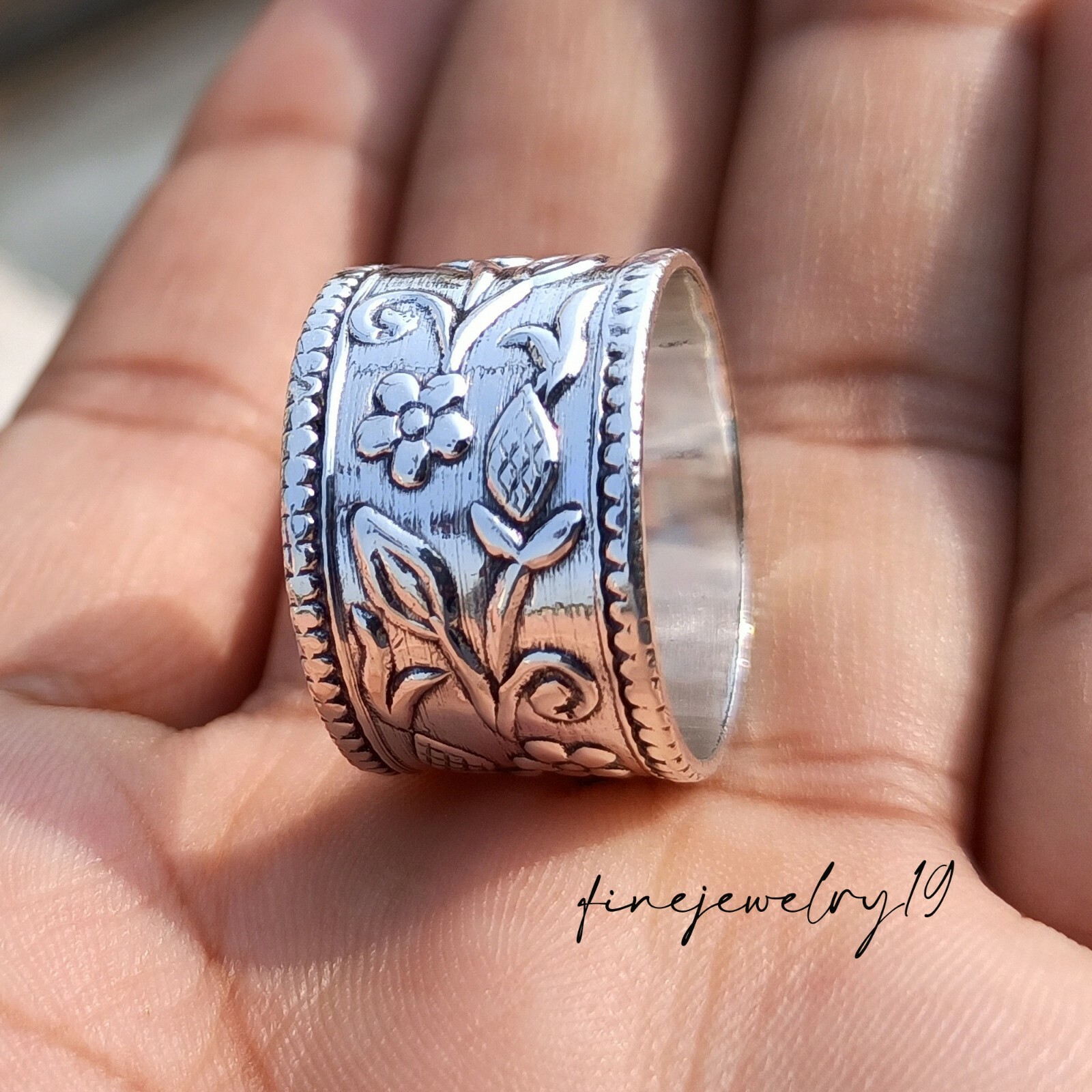 neighborhood silver pinky ring リング　925 925 Sterling Silver Solid Half Band CZ Pinky Ring All Sizes