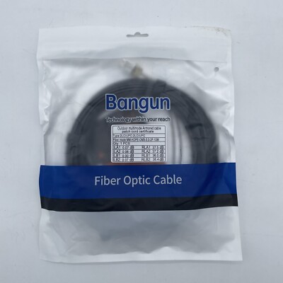 Bangun 30ft 10 Meter Armored Multimode OM3 Fiber Optic Cable 2LC/UPC-2LC/UPC