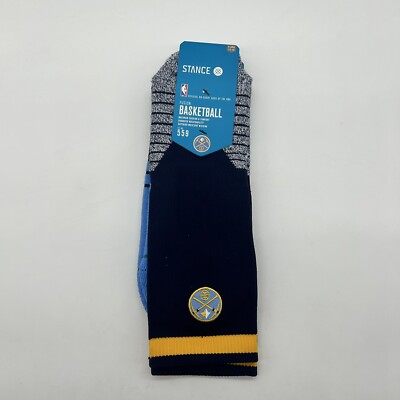 NWT Men's Stance NBA Golden State Warriors Bridge Crew Socks Large 9-12