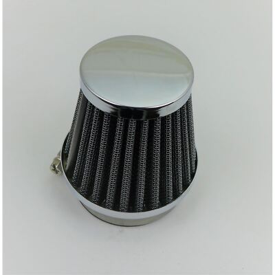 2FastMoto Clamp-On Wire Mesh Air Filter Cleaner Tapered 50mm- Chrome  25-24980